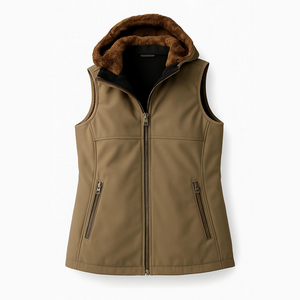 Marmot women’s XL Fur long faux fur soft shell vest